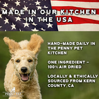 100% Air Dried Chicken, Pork, Turkey & Beef Strips and Medallions - USA Made by Penny