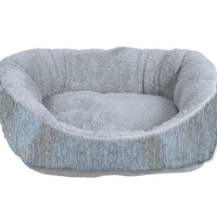 Slate Literary Lounger Cuddler Dog/Cat Bed 24x20"