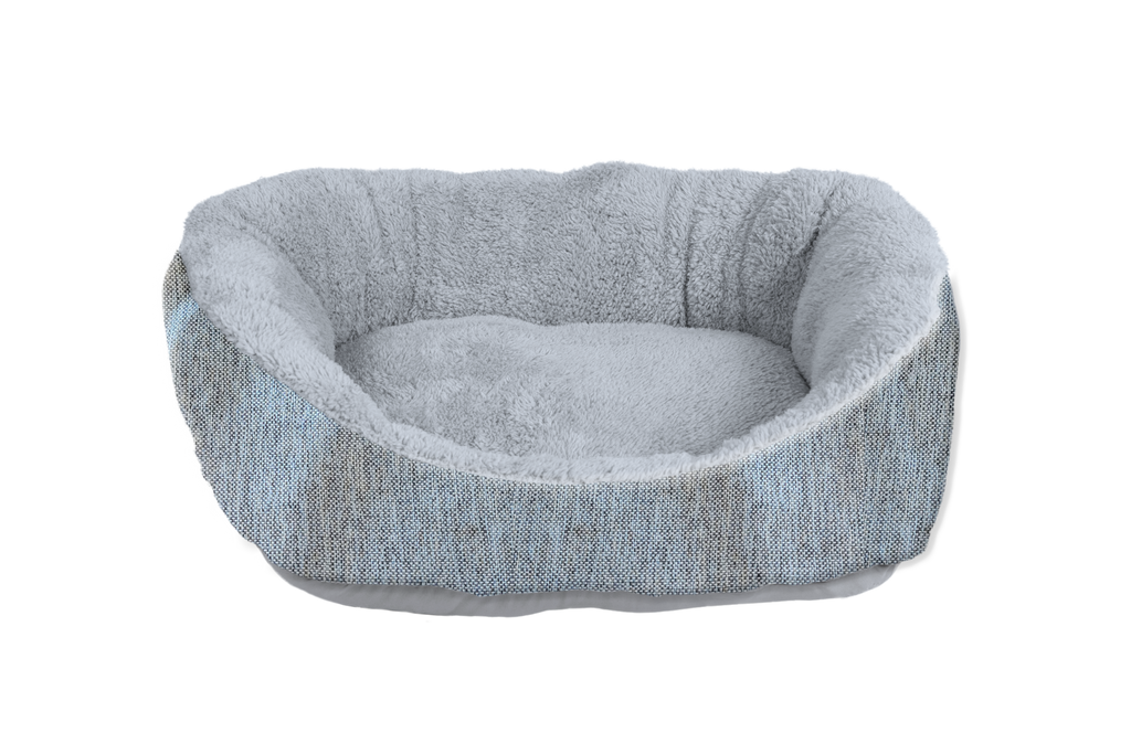 Slate Literary Lounger Cuddler Dog/Cat Bed 24x20"