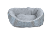 Slate Literary Lounger Cuddler Dog/Cat Bed 24x20"