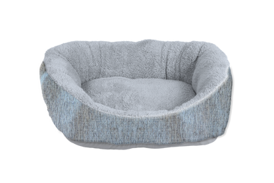 Slate Literary Lounger Cuddler Dog/Cat Bed 24x20