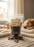 Penny Pet USA Hand Made Beef Liver Strips - 100% Beef - Packed with Vitamins, Air Dried, High Protein, Human Grade