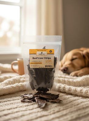 Penny Pet USA Hand Made Beef Liver Strips - 100% Beef - Packed with Vitamins, Air Dried, High Protein, Human Grade