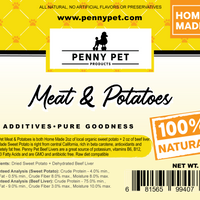 Penny Pet Made "Meat & Potatoes" Duo: Beef Liver & Sweet Potato Dog Treats - Hand Made, USA