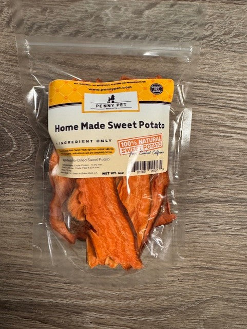Penny Pet Kitchen Made Sweet Potato (3 Sizes) - CCOF Organic - USA Local Farmers - 100% Natural - 1 Ingredient