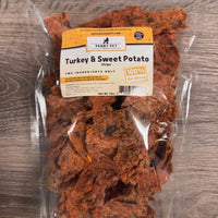 Ground Turkey and Sweet Potato Strips - 100% All Natural, 100% USA Made & Sourced - 1 Ingredient
