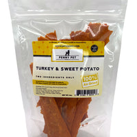 Ground Turkey and Sweet Potato Strips - 100% All Natural, 100% USA Made & Sourced - 1 Ingredient