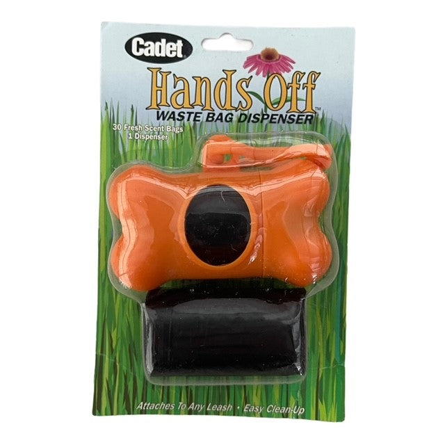 Cadet Waste Bag Dispenser - Orange color dispenser 2 rolls of refills