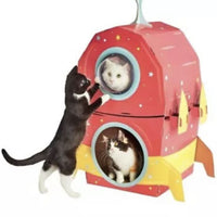 Boots and Barkley Cat Scratcher & Fun House Spaceship